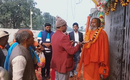 परमहंस आचार्य तपस्वी छावनी ने किया डीपी फार्मेसी मल्टी स्पेशलिटी हॉस्पिटल का उद्घाटन 