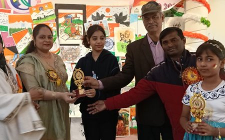 खानम आर्ट गैलरी में गणतंत्र दिवस पर बच्चों की प्रतिभा का रंगारंग उत्सव