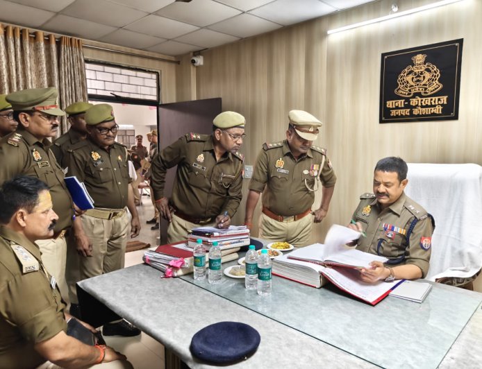 कोखराज थाना का एसपी ने किया वार्षिक निरीक्षण