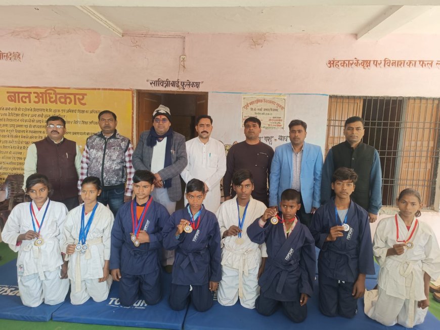 मण्डल स्तरीय खेल प्रतियोगिता में सुनवा विद्यालय के छात्रों ने जीता स्वर्ण पदक 